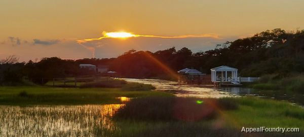 Salt marsh on Oak Island